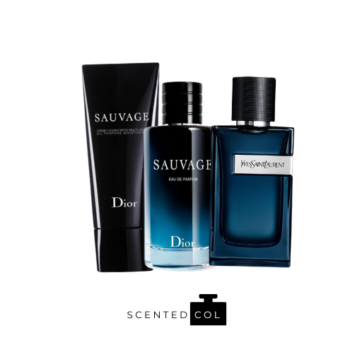 Duo, Sauvage + Yves Lauren, obsequio Crema corporal